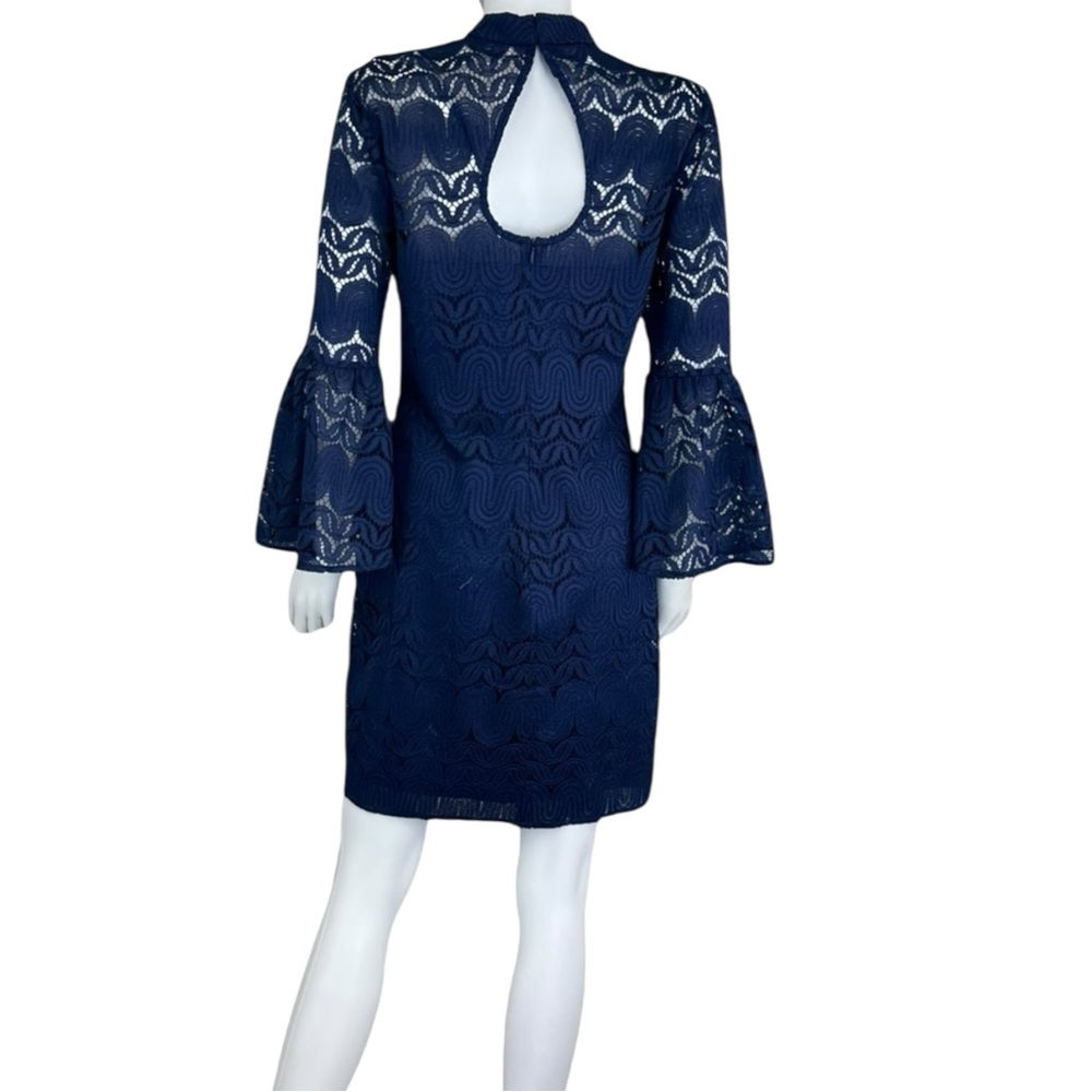 TRINA TURK Navy Cocktail Mini Dress Size S - Picture 3 of 11